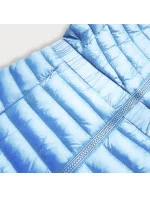 Světle modrá vypasovaná dámská bunda model 17182475 - LHD Světle modrá vypasovaná dámská bunda model 17182475 - LHD