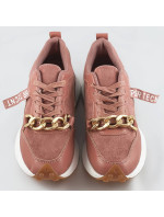 Ružové športové topánky s retiazkou (N-206)