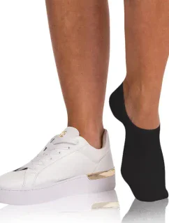 Bambusové veľmi nízke dámske ponožky BAMBUS FOOTIES SOCKS - BELLINDA - čierne