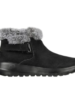 dámské zimní boty ze semišové kůže s kožešinou černé dámské model 21349811 - Skechers