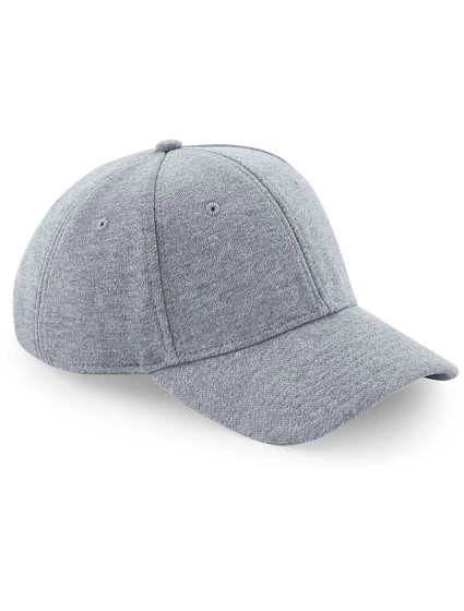Beechfield B 677 6-panelová čiapka s kšiltom „Jersey Athleisure“ 53.0677 melírovaná sivá Beechfield B 677 6-panelová čiapka s kšiltom „Jersey Athleisure“ 53.0677 melírovaná sivá