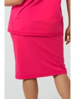 Talianska móda Stella midi farba: fuchsiová
