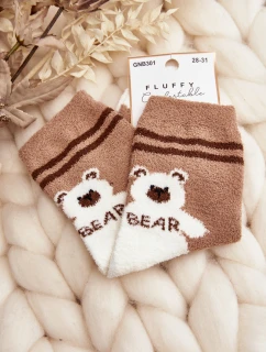 teplé ponožky s světle hnědé model 21643890 - Aura.via