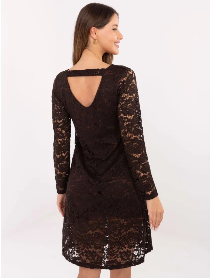 Sukienka MI SK model 21768475 brązowy - FPrice Sukienka MI SK model 21768475 brązowy - FPrice