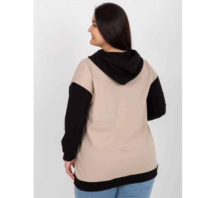 Blúzka RV BL 8272.85 čierna a béžová