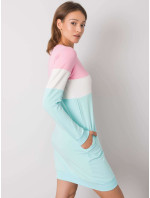 Ružovo-mätové šaty Feliciana RUE PARIS