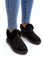 Čierne dámske nízke snehové topánky Pilani s kožušinou