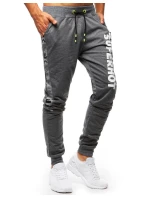 Pánske antracitové tepláky FashionStreet UX3520