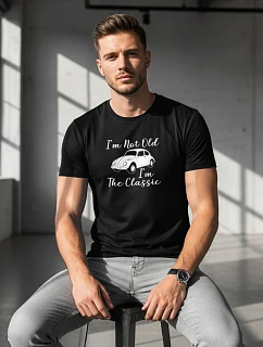 Tshirt męski z nadrukiem  Old czarny model 22170637 - FashionStreet