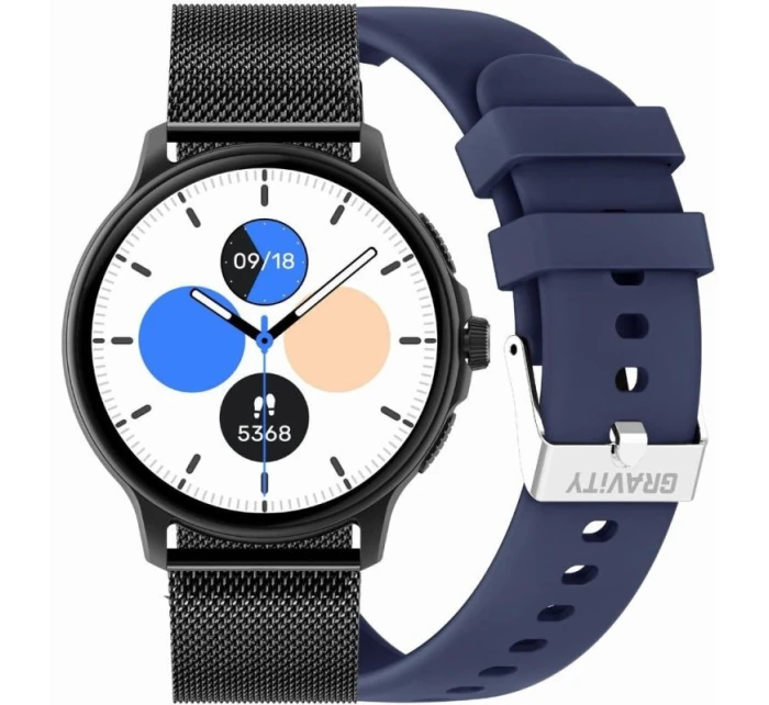 Dámské chytré hodinky Navy Blue Strap + Black model 21806503 - Gravity Dámské chytré hodinky Navy Blue Strap + Black model 21806503 - Gravity