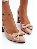 Na Podpatku S Mašlí Beige model 21649229 - VINCEZA