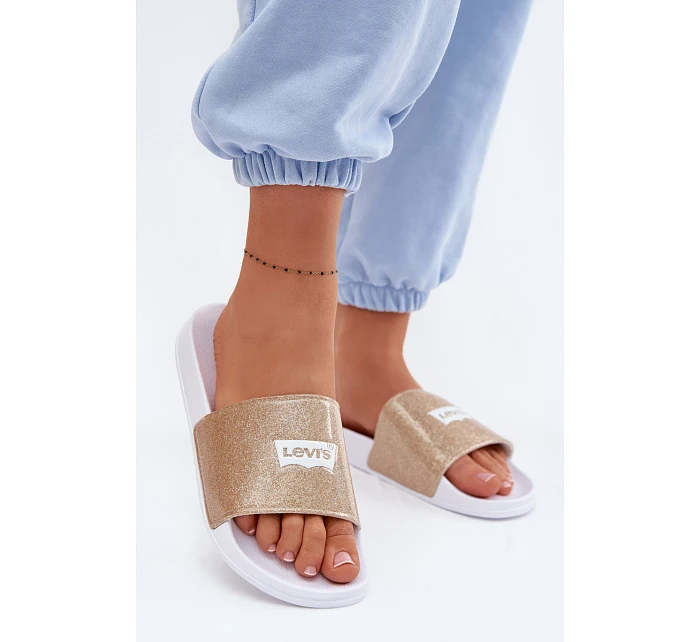 Dětské pantofle  Zlaté s model 22076984 - Levis