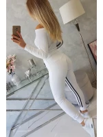 Súprava s dvojitými pruhmi bielej farby