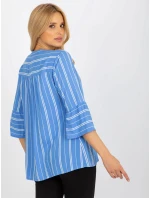 Dámská halenka model 18140208 modrá - FPrice Dámská halenka model 18140208 modrá - FPrice