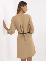 Sukienka DHJ SK model 21334681 camelowy - FPrice