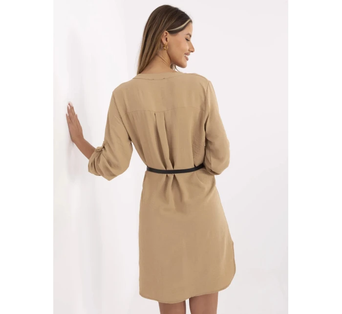 Sukienka DHJ SK model 21334681 camelowy - FPrice