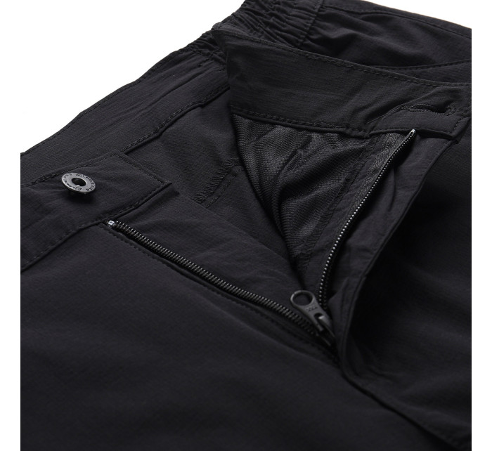Pánske nohavice s nepremokavou úpravou a odnímateľnými nohavicami. ALPINE PRO NESC čierna