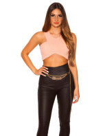 Sexy KouCla Crop Top with Zipp in the back