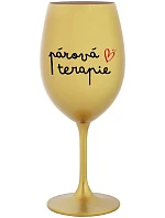 Párová terapia - zlatý pohár na víno 350 ml Párová terapia - zlatý pohár na víno 350 ml