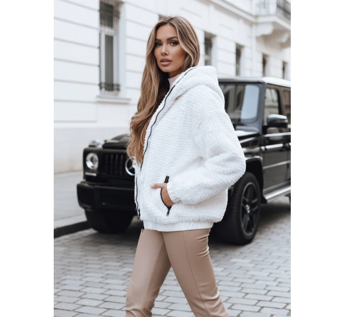 FashionStreet dámska biela bunda TY5270
