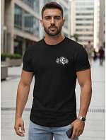 Pánské sportovní tričko s potiskem černé FashionStreet NX5084R