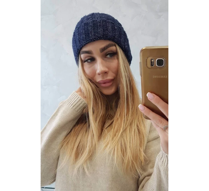 Ariana K299 tmavo modrá roll-up čiapka Ariana K299 tmavo modrá roll-up čiapka