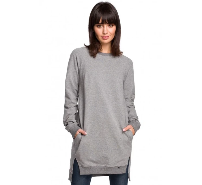 Tunika nadměrné velikosti s boky  zelená model 15099615 - BeWear