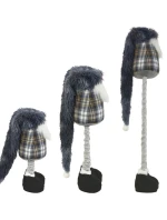 DEKORATÍVNY TRPASLÍK NA TELESKOPE 38-88CM SIVÝ