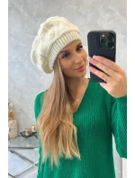 Dámská čepice Sofia model 18752191 ecru - K-Fashion Dámská čepice Sofia model 18752191 ecru - K-Fashion