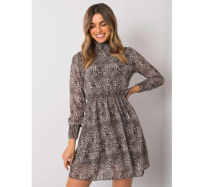 Šaty WN SK 18951 1.40X čierna a béžová Šaty WN SK 18951 1.40X čierna a béžová