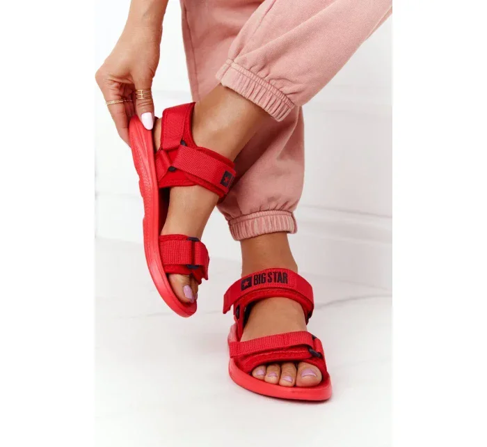 Women's Sport Sandals Big Star HH274A027 Red Women's Sport Sandals Big Star HH274A027 Red