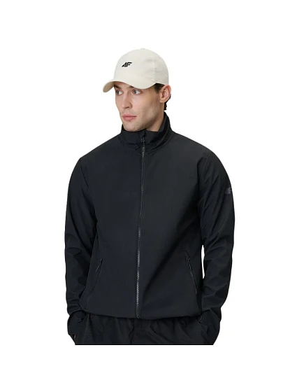 Pánska softshellová bunda 4F M548 deep black 4FWSS26TSOFM548 20S pánska