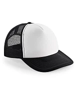 Beechfield B 645 5-panelová čiapka Vintage Trucker 53.0645 čierna/biela