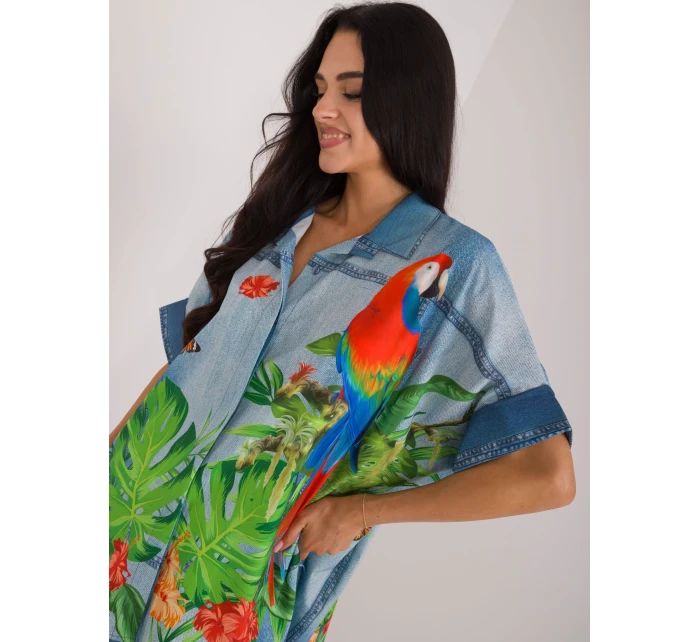 Košeľa DHJ KS 19007.32 modrá Košeľa DHJ KS 19007.32 modrá