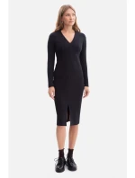 model 21379946 Pletené tužkové šaty černé - BeWear