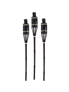 BAMBUSOVÁ POCHODEŇ 60 CM 3KS ČIERNA