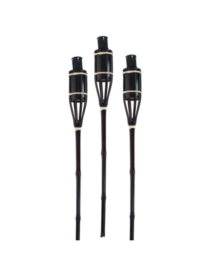 BAMBUSOVÁ POCHODEŇ 60 CM 3KS ČIERNA