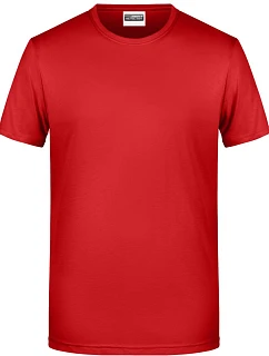 8008 Pánské tričko z bio bavlny model 22438030 red - Daiber