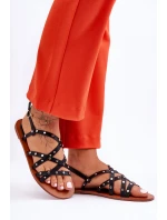 Dámské Sandály S Ozdobami Černá model 21627741 - Boto Dámské Sandály S Ozdobami Černá model 21627741 - Boto