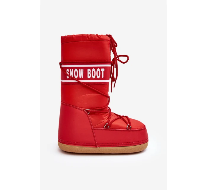 Damskie Wysokie Śniegowce Czerwone Venila Damskie Wysokie Śniegowce Czerwone Venila
