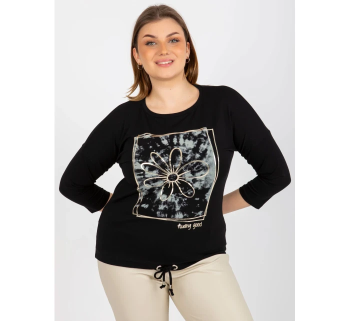 Dámska blúzka RV BZ 8470.93P čierna - FPrice Dámska blúzka RV BZ 8470.93P čierna - FPrice