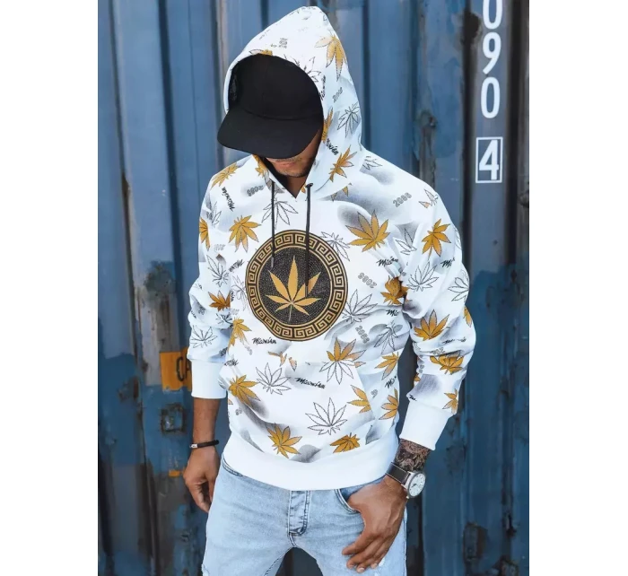 Pánská bílá mikina s potiskem Dstreet model 21965648 - FashionStreet