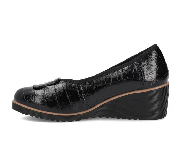 Skórzane  na czarne Filippo BK model 22087078 - Hikvision