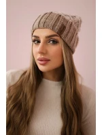 Milano fleecová čepice K203 ecru model 18749905 beige - K-Fashion