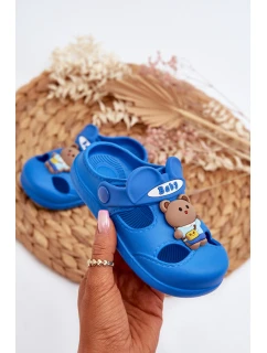 Dětské pěnové žabky s ozdobou modré model 21653461 - Boto