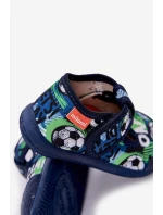 Pantofle Dětské Elastické Na Suchý Zip S Modré model 21682782 - Milami