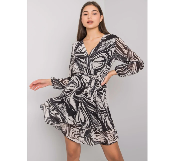 Šaty TW SK BI 2635.49P čierna a béžová