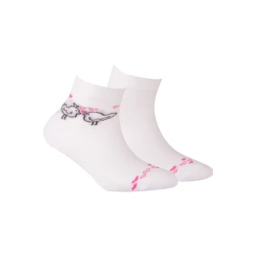 TENKÉ PONOŽKY FARBA 6-11 ROKOV DIEVČATÁ BIELA 27/29