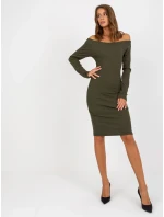 EM SK 674 šaty.26P khaki EM SK 674 šaty.26P khaki