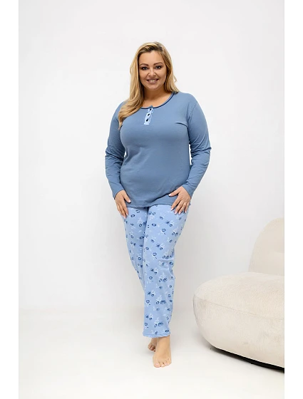 Pohodlné pyžamo pre plnoštíhly model 226131 Forever Pink